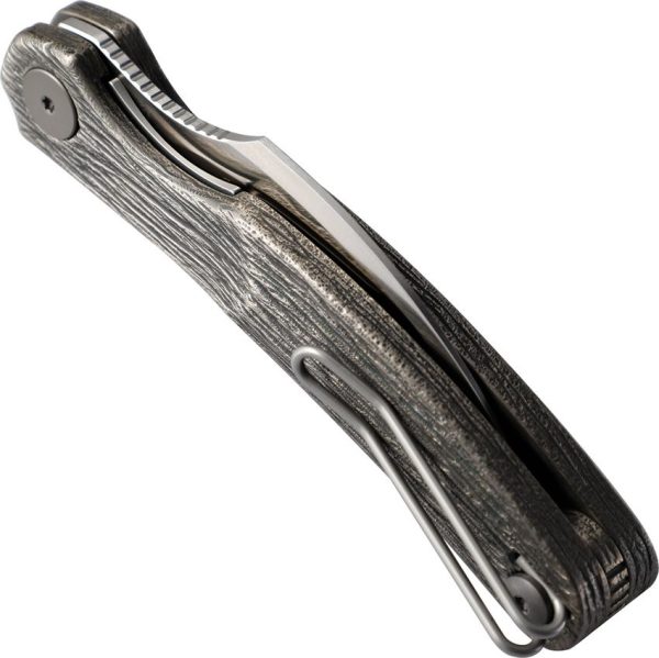 Cavol C09 Linerlock Titanium - Bronze Handle Elmax