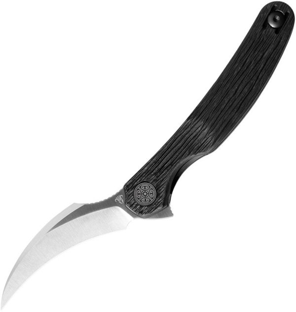 Cavol C09 Linerlock Folding Knife Titanium Elmax Steel Black