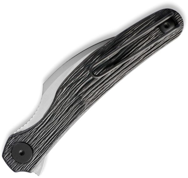 Cavol C09 Linerlock Folding Knife Titanium Elmax Steel Black