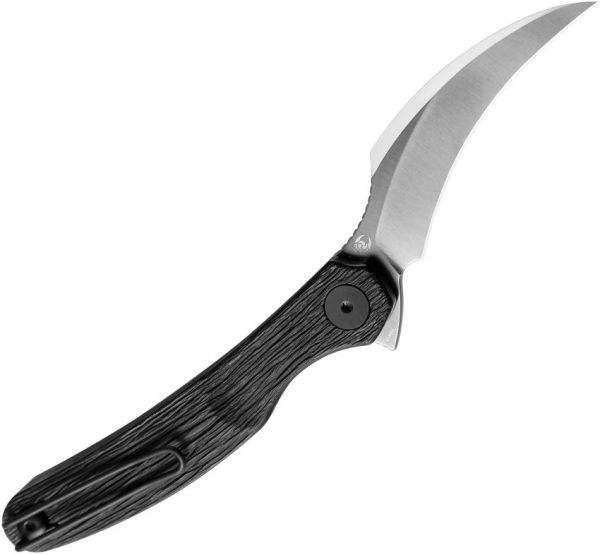 Cavol C09 Linerlock Folding Knife Titanium Elmax Steel Black