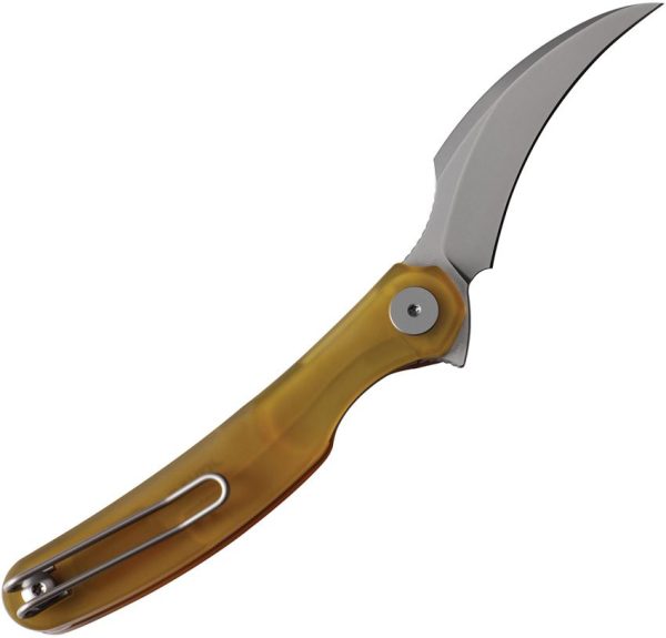 Cavol C09 Linerlock Ultem - Stonewash Elmax Blade