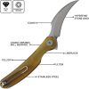 Cavol C09 Linerlock Ultem - Stonewash Elmax Blade