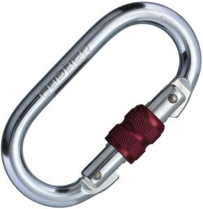 Cypher Steel Oval Industrial Carabiner - Nickel Plated