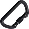 Cypher D Screw Gate Carabiner Black - 4.25 inches