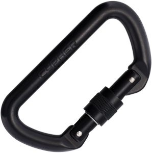 Cypher D Screw Gate Carabiner Black - 4.25 inches