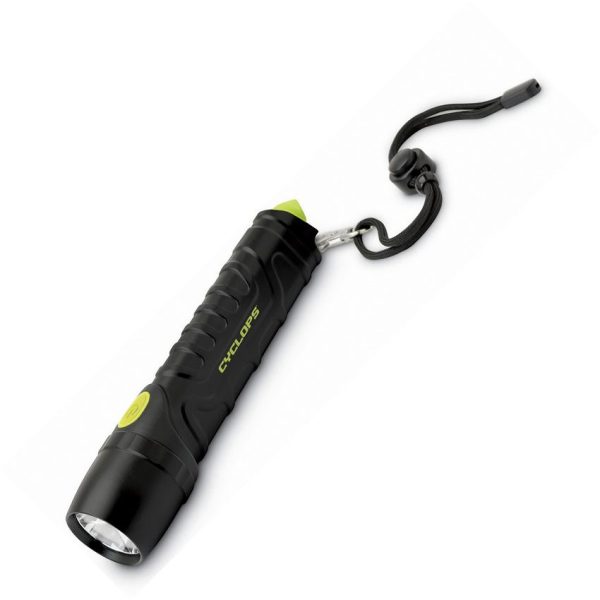 Cyclops Tactical Flashlight 800 Lumens Black LED Water Resistant