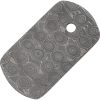 Damascus Dog Tag - 2.13 x 1.13 inches Damascus Steel