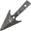 Damascus Arrowhead - 2.5 x 1 inches Damascus Steel