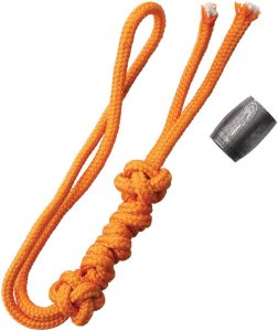 DA12.jpg Damascus Bead Lanyard Orange - 7 inches Paracord