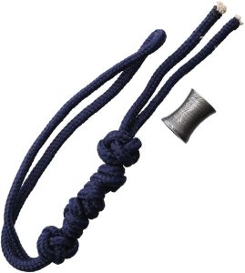 DA13.jpg Damascus Bead Lanyard Navy - 7 inches Paracord