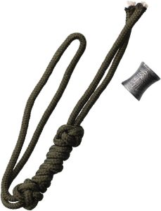 DA15.jpg Damascus Bead Lanyard OD Green Cord 7 inches