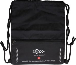 Dagueart Drawstring Bag - Black