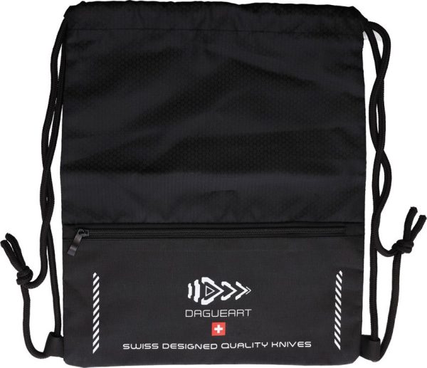 Dagueart Drawstring Bag - Black
