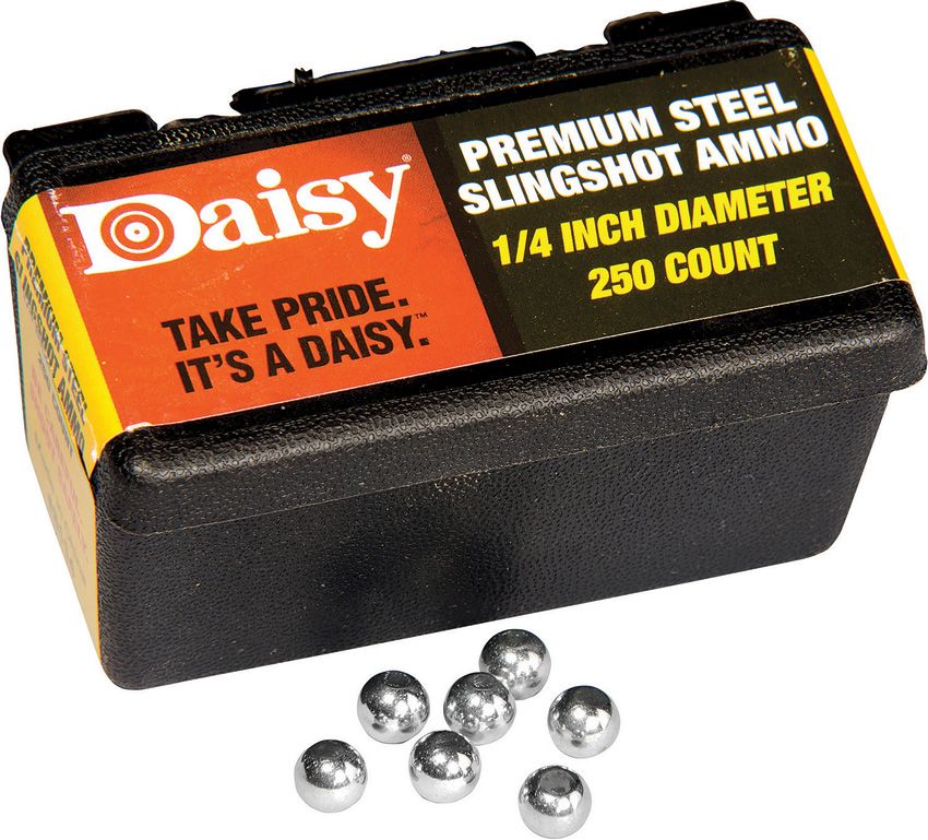 Daisy Steel Slingshot Ammo .25in 250 Count