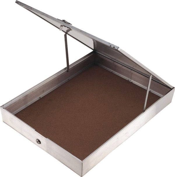 Displays Aluminum Display Case Glass Top Locking Storage 18x24