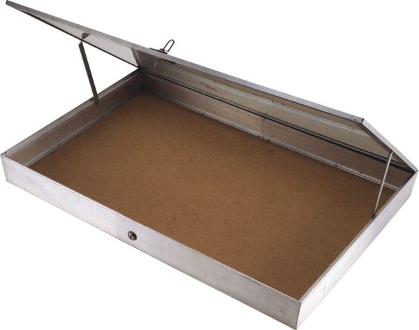 Displays Aluminum Display Case 22x34 Glass Top Locking Storage