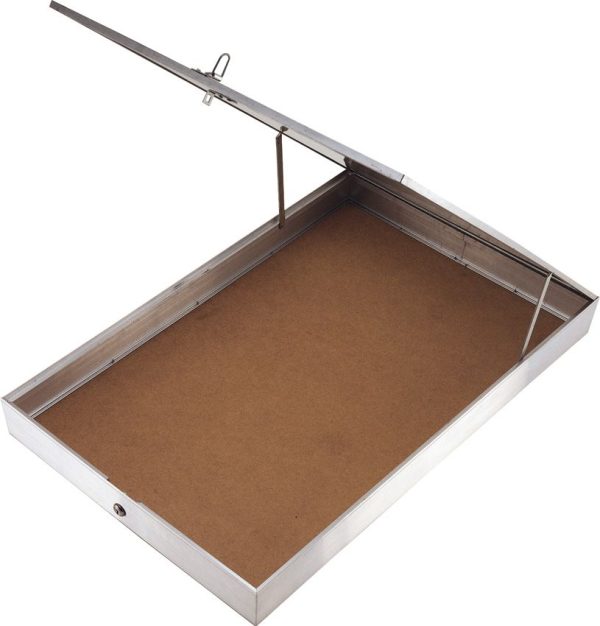 Displays Aluminum Display Case Glass Top Locking 22x34 USA