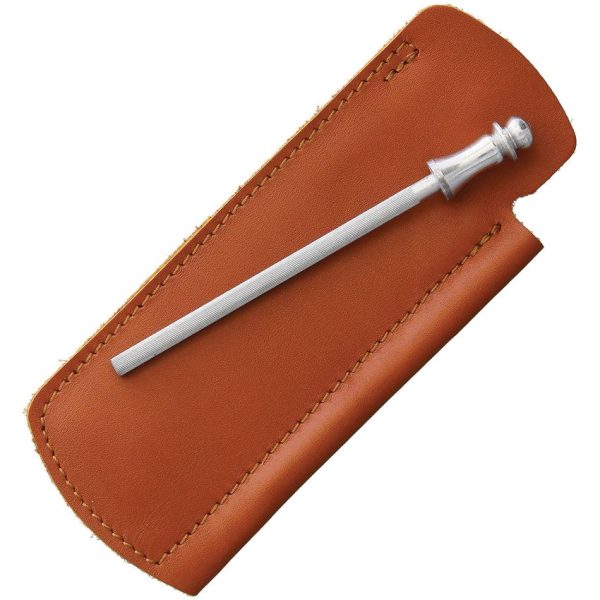 DD815GME_add_01.jpg Douk-Douk Folder Chrome 3.25" Stainless Folding Knife Brown Sheath