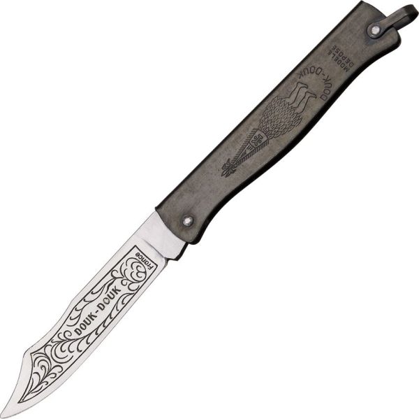 DD815PM.jpg Douk-Douk Folder Black 2.875 inches Carbon Steel