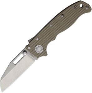 Demko AD 20.5 S35VN Tan Folding Knife Shark-Lock 3" Blade