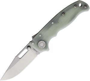 Demko AD 20.5 Shark-Lock S35VN Jade Folding Knife EDC