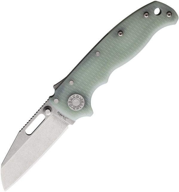Demko AD 20.5 Shark-Lock Folding Knife S35VN Jade G10