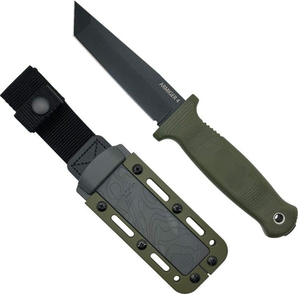 Demko Armiger 4 Fixed Blade Tanto OD Green