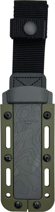 Demko Armiger 4 Tanto Serrated OD Green