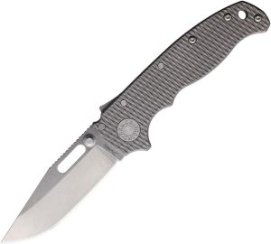 Demko AD20.5 Shark-Lock Folding Knife CPM-20CV Milled Titanium