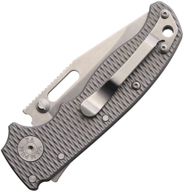 Demko AD20.5 Shark-Lock Folding Knife CPM-20CV Milled Titanium