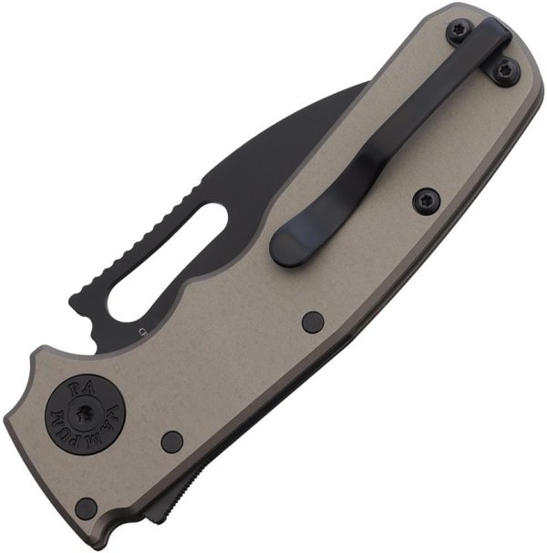 Demko Shark Cub Shark-Lock Gray Folding Knife CPM-20CV