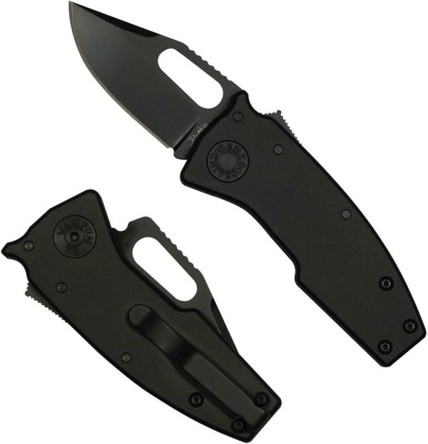 Demko Nano Shark Lock Stealth 20CV Black Folding Knife