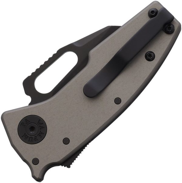 Demko Nano Shark Lock Stealth Gray Folding Knife CPM-20CV