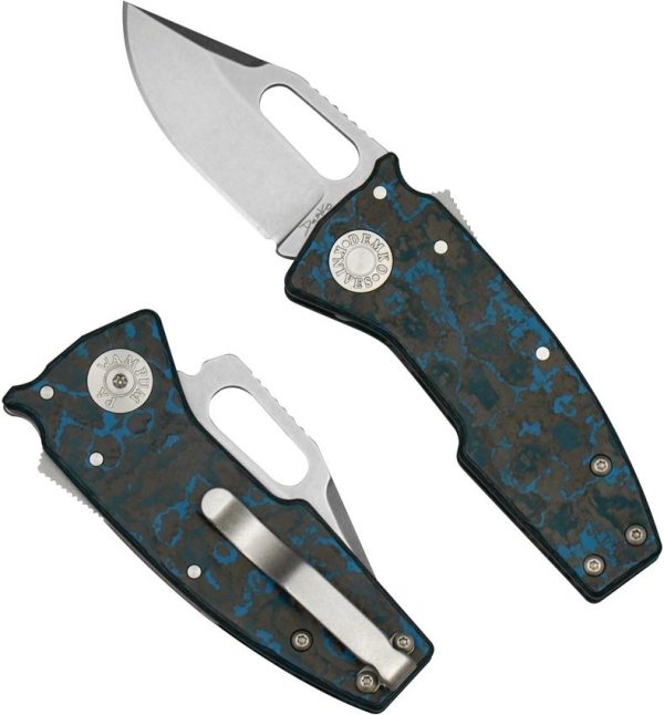 Demko Nano Shark Lock Fat CF Clip CPM-20CV Folding Knife