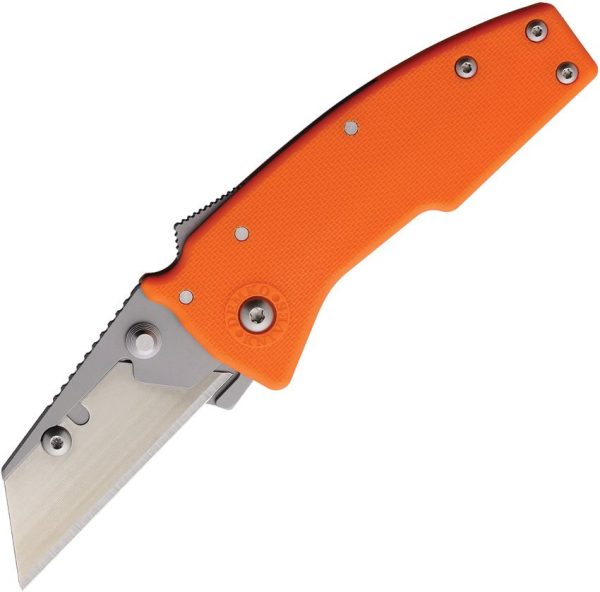 Demko Razor Shark Folding Knife Orange GRN 2.25" Stainless Blade