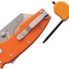Demko Razor Shark Folding Knife Orange GRN 2.25" Stainless Blade