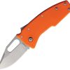 Demko Nano Shark Lock Orange GRN Clip Point AUS-10A