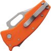 Demko Nano Shark Lock Orange GRN Clip Point AUS-10A