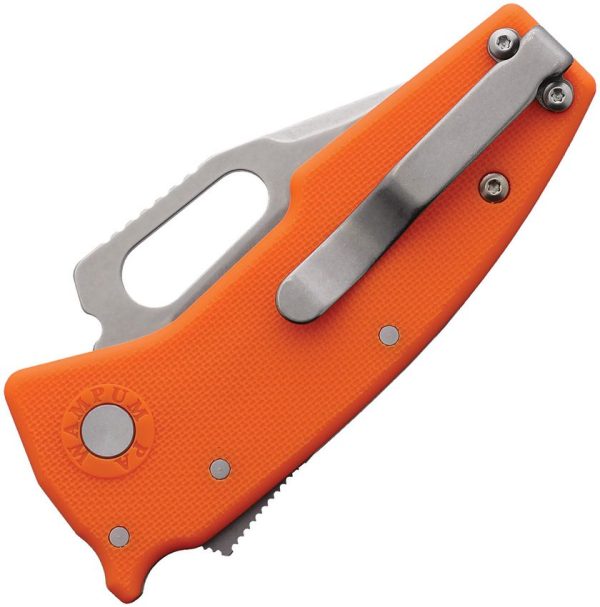Demko Nano Shark Lock Orange GRN Clip Point AUS-10A