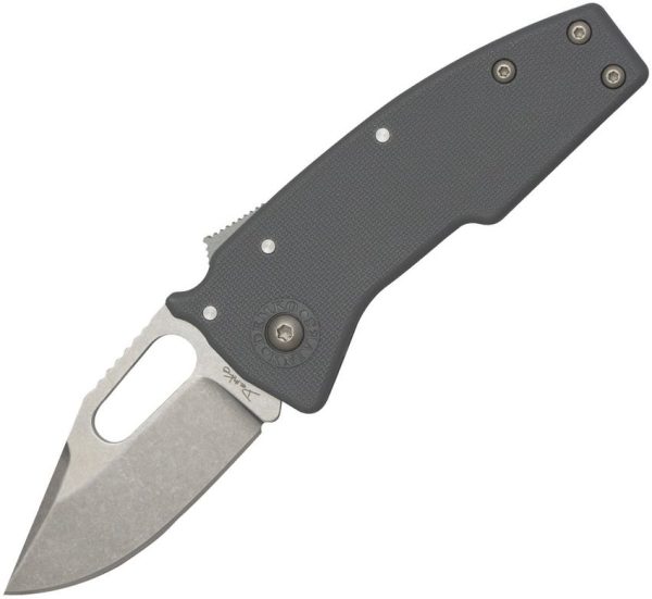 Demko Nano Shark AUS10A Folding Knife Gray GRN Handle Clip