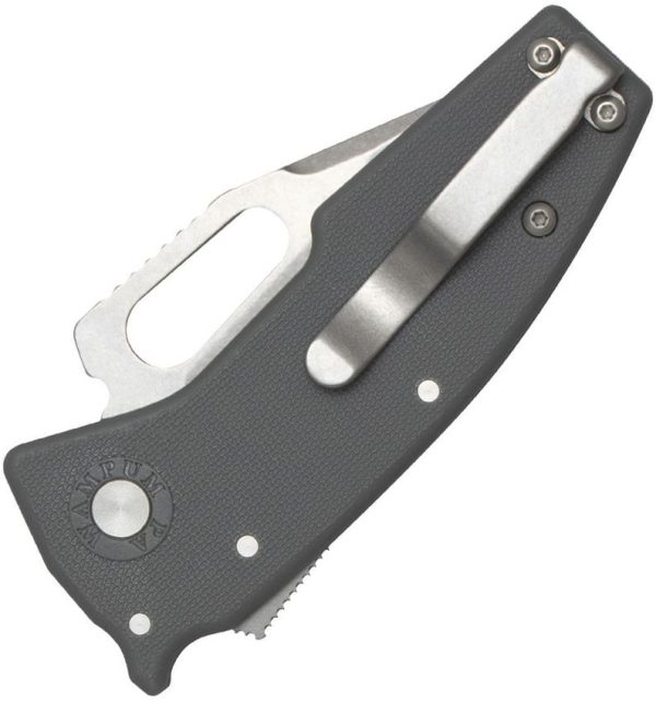 Demko Nano Shark AUS10A Folding Knife Gray GRN Handle Clip