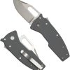 Demko Nano Shark AUS10A Folding Knife Gray GRN Handle Clip