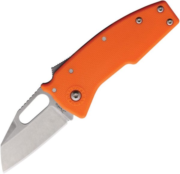 Demko Nano Shark Lock Orange GRN Folding Knife