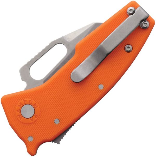 Demko Nano Shark Lock Orange GRN Folding Knife