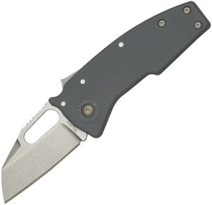 Demko Nano Shark AUS-10A Folding Knife Gray GRN Handle
