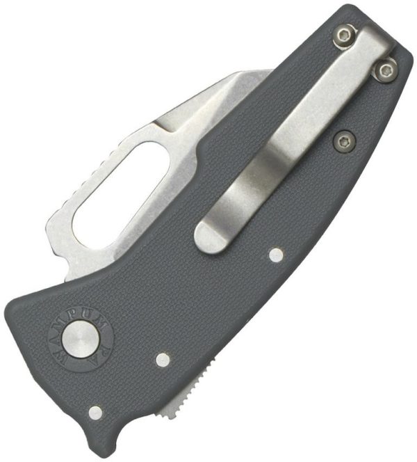 Demko Nano Shark AUS-10A Folding Knife Gray GRN Handle
