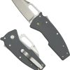 Demko Nano Shark AUS-10A Folding Knife Gray GRN Handle