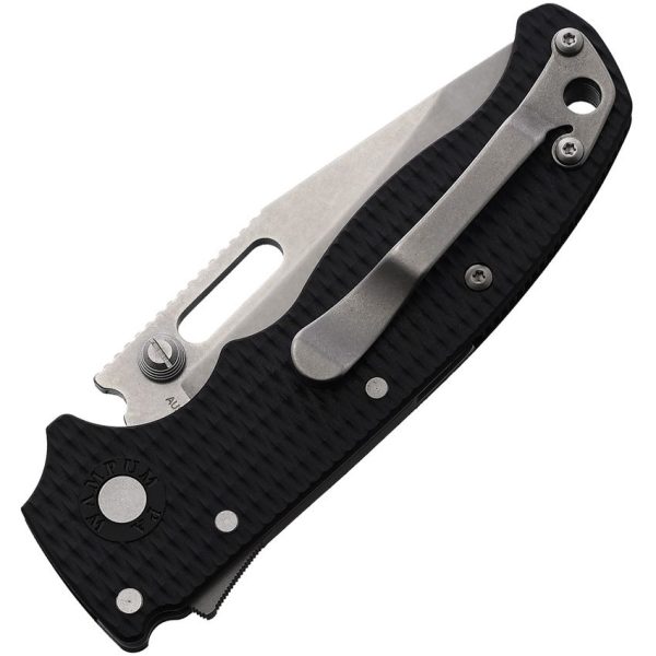 Demko AD 20.5 Shark-Lock Black Folding Knife AUS-10A Stainless