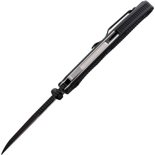 Demko AD 20.5 Shark-Lock 3" Black DLC AUS-10A Folding Knife