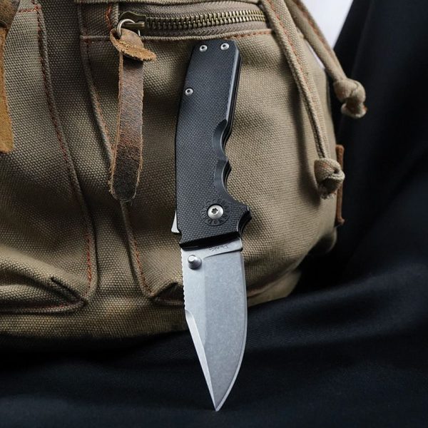 Demko Shark-Cub Clip Point Shark-Lock - Black